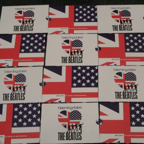 BLOOMINGDALES BLANK CARD BEATLES 50TH ANNIVERSARY - Picture 1 of 2